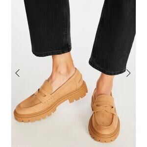 JUST FAB COLETTE Faux Suede Womens Loafers New Sz 8.5